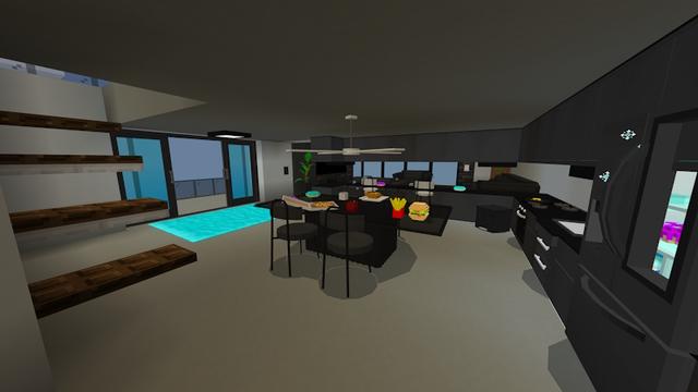 Screenshot of the Minecraft Bedrock Marketplace product Functional Furniture created by Pixell Studio.