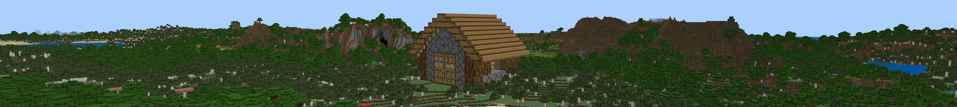 Panorama of the Minecraft Bedrock Marketplace product Giant Mobs created by Pixell Studio.