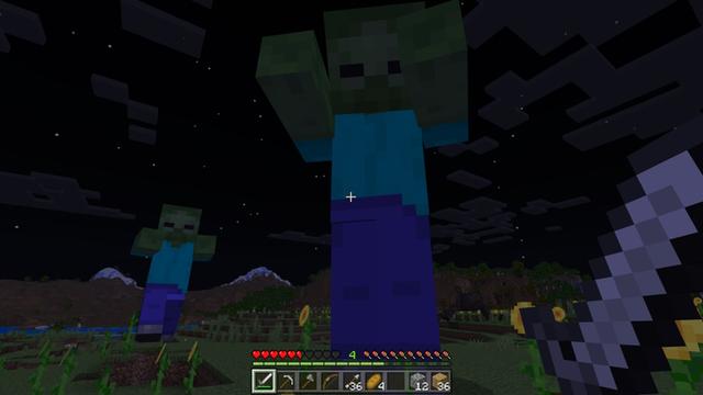 Screenshot of the Minecraft Bedrock Marketplace product Giant Mobs created by Pixell Studio.