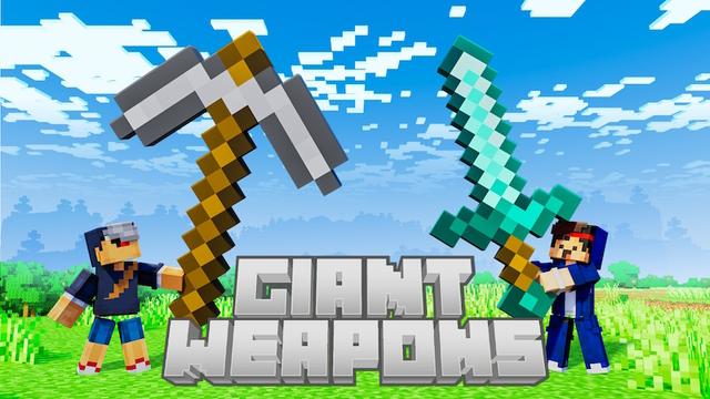 Thumbnail of the Minecraft Bedrock Marketplace product Armas gigantes created by Pixell Studio.