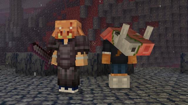 Screenshot of the Minecraft Bedrock Marketplace product Heads Expansion created by Pixell Studio.