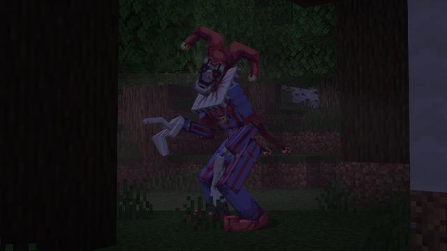 Screenshot of the Minecraft Bedrock Marketplace product Horror Circus Add-on created by Pixell Studio.