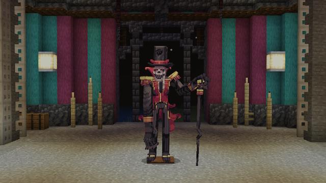 Screenshot of the Minecraft Bedrock Marketplace product Horror Circus Add-on created by Pixell Studio.