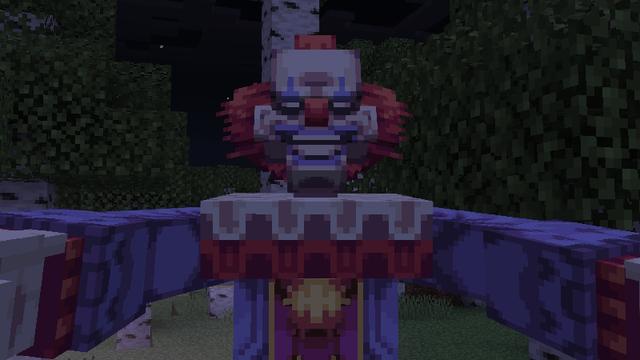 Screenshot of the Minecraft Bedrock Marketplace product Horror Circus Add-on created by Pixell Studio.
