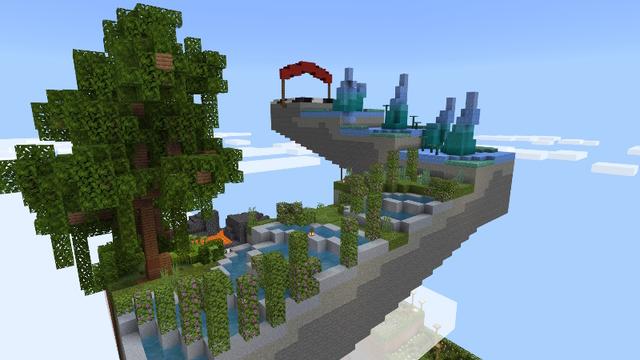 Screenshot of the Minecraft Bedrock Marketplace product Insane Parkour created by Pixell Studio.