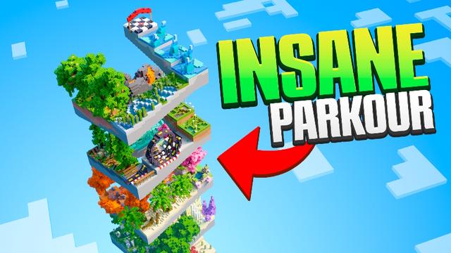 Thumbnail of the Minecraft Bedrock Marketplace product Insane Parkour created by Pixell Studio.