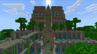 Screenshot of the Minecraft Bedrock Marketplace product Base du temple de la jungle created by Pixell Studio.