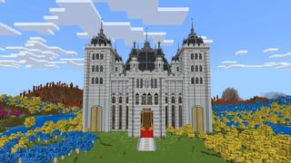 Screenshot of the Minecraft Bedrock Marketplace product Lucky Block Castle created by Pixell Studio.