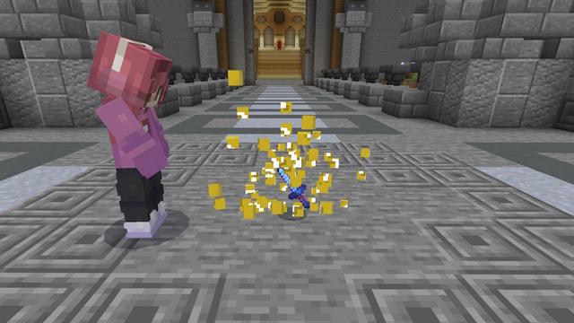 Screenshot of the Minecraft Bedrock Marketplace product Lucky Block World created by Pixell Studio.