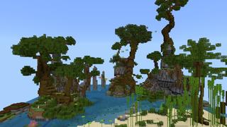 Screenshot of the Minecraft Bedrock Marketplace product Mega Jungle Parkour created by Pixell Studio.