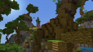 Screenshot of the Minecraft Bedrock Marketplace product Mega Jungle Parkour created by Pixell Studio.