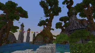 Screenshot of the Minecraft Bedrock Marketplace product Mega Jungle Parkour created by Pixell Studio.