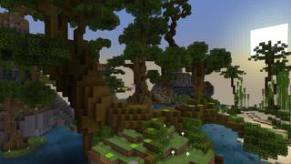 Screenshot of the Minecraft Bedrock Marketplace product Mega Jungle Parkour created by Pixell Studio.