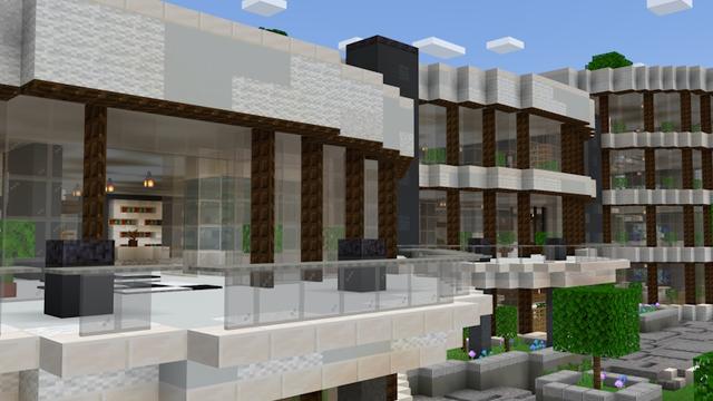 Screenshot of the Minecraft Bedrock Marketplace product Mega Millionaire Mansion created by Pixell Studio.
