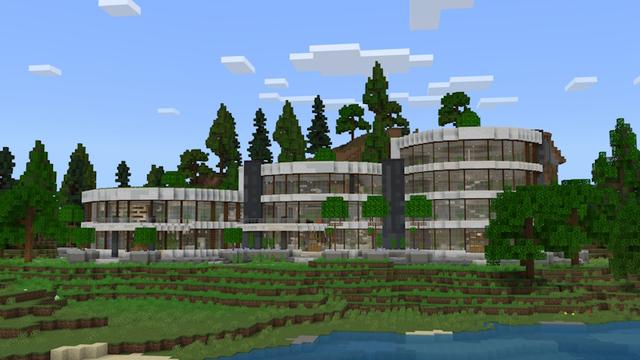 Screenshot of the Minecraft Bedrock Marketplace product Mega Millionaire Mansion created by Pixell Studio.