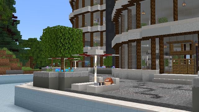 Screenshot of the Minecraft Bedrock Marketplace product Mega Millionaire Mansion created by Pixell Studio.