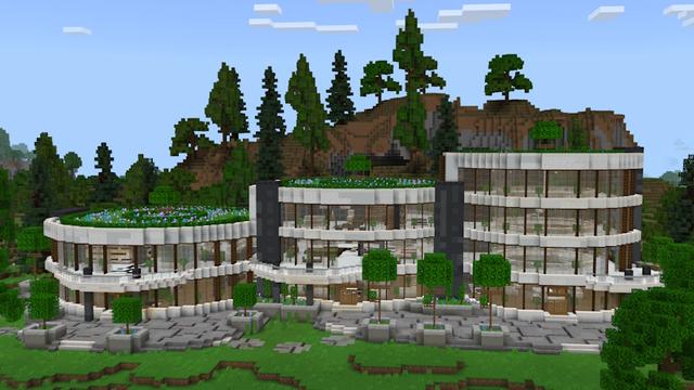 Screenshot of the Minecraft Bedrock Marketplace product Mega Millionaire Mansion created by Pixell Studio.