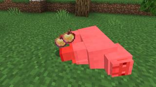 Screenshot of the Minecraft Bedrock Marketplace product Mobs Drop OP Loot created by Pixell Studio.