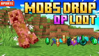 Thumbnail of the Minecraft Bedrock Marketplace product Mobs Drop OP Loot created by Pixell Studio.