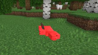 Screenshot of the Minecraft Bedrock Marketplace product Mobs Drop Random Loot created by Pixell Studio.