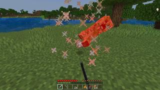 Screenshot of the Minecraft Bedrock Marketplace product Mobs Drop Random Loot created by Pixell Studio.