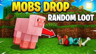 Thumbnail of the Minecraft Bedrock Marketplace product Mobs Drop Random Loot created by Pixell Studio.