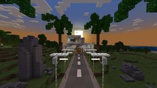 Screenshot of the Minecraft Bedrock Marketplace product Noob vs Pro vs Hacker Mansion created by Pixell Studio.