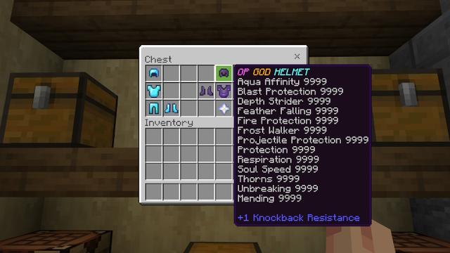 Screenshot of the Minecraft Bedrock Marketplace product OP GOD Tools created by Pixell Studio.