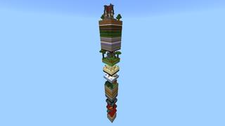 Screenshot of the Minecraft Bedrock Marketplace product OP Layers Survival created by Pixell Studio.