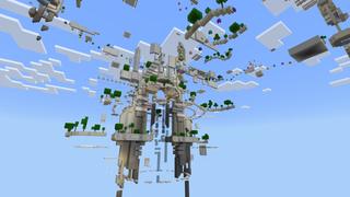 Screenshot of the Minecraft Bedrock Marketplace product Parkour Origins created by Pixell Studio.