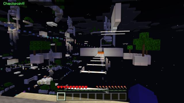 Screenshot of the Minecraft Bedrock Marketplace product Parkour Origins created by Pixell Studio.