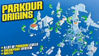 Thumbnail of the Minecraft Bedrock Marketplace product Parkour Origins created by Pixell Studio.