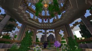 Screenshot of the Minecraft Bedrock Marketplace product Parkour Utopia created by Pixell Studio.