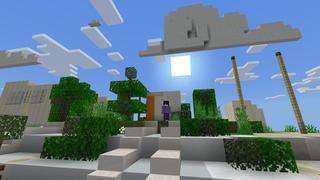 Screenshot of the Minecraft Bedrock Marketplace product Parkour Utopia created by Pixell Studio.