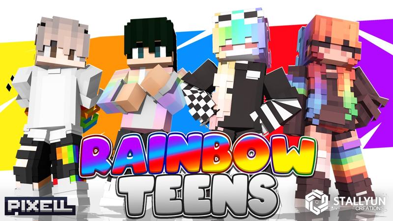 Rainbow Teens by Pixell Studio | CHUNK - Minecraft Bedrock Marketplace ...