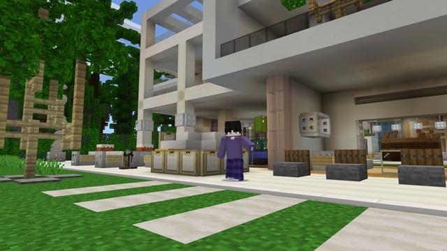 Screenshot of the Minecraft Bedrock Marketplace product Redstone Mansion created by Pixell Studio.