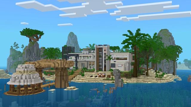 Screenshot of the Minecraft Bedrock Marketplace product Redstone Mansion created by Pixell Studio.
