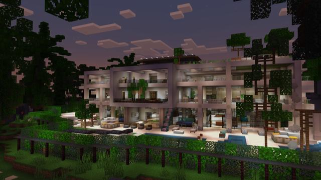 Screenshot of the Minecraft Bedrock Marketplace product Redstone Mansion created by Pixell Studio.