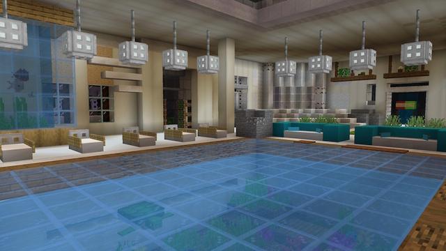 Screenshot of the Minecraft Bedrock Marketplace product Redstone Mansion created by Pixell Studio.
