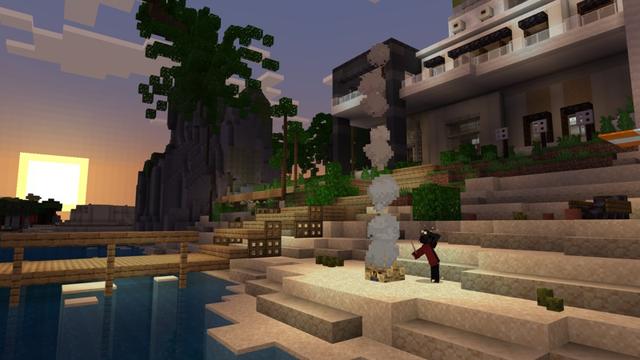 Screenshot of the Minecraft Bedrock Marketplace product Redstone Mansion created by Pixell Studio.