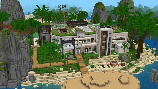 Screenshot of the Minecraft Bedrock Marketplace product Redstone Mansion created by Pixell Studio.