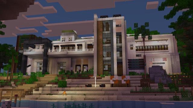 Screenshot of the Minecraft Bedrock Marketplace product Redstone Mansion created by Pixell Studio.