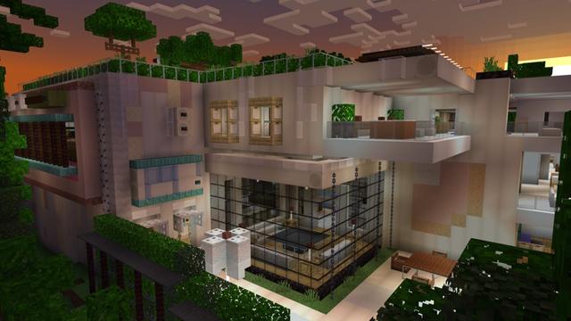 Screenshot of the Minecraft Bedrock Marketplace product Redstone Mansion created by Pixell Studio.