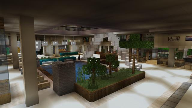 Screenshot of the Minecraft Bedrock Marketplace product Redstone Mansion created by Pixell Studio.