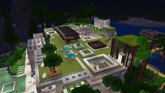 Screenshot of the Minecraft Bedrock Marketplace product Redstone Mansion created by Pixell Studio.