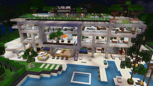Screenshot of the Minecraft Bedrock Marketplace product Redstone Mansion created by Pixell Studio.