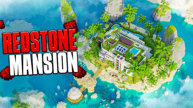 Thumbnail of the Minecraft Bedrock Marketplace product Redstone Mansion created by Pixell Studio.