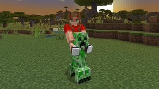 Screenshot of the Minecraft Bedrock Marketplace product Ride Any Mob created by Pixell Studio.