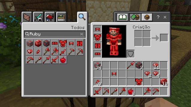Screenshot of the Minecraft Bedrock Marketplace product Ruby Tools created by Pixell Studio.