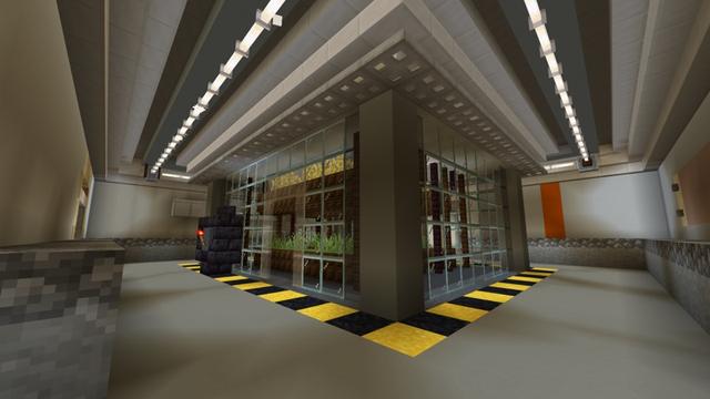 Screenshot of the Minecraft Bedrock Marketplace product Secret Bunker created by Pixell Studio.